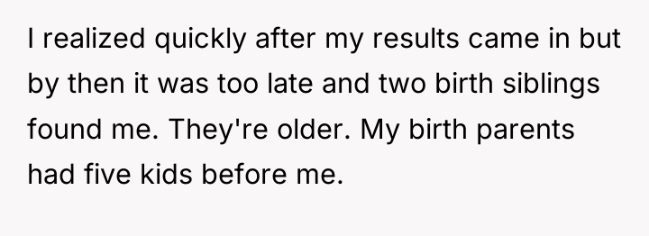 I realized quickly after my results came in but by...
