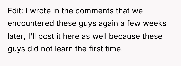 Edit: I wrote in the comments that we encountered these...