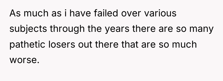 As much as i have failed over various subjects through...