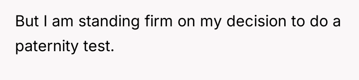 But I am standing firm on my decision to do...