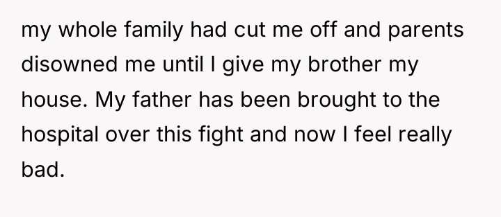 my whole family had cut me off and parents disowned...