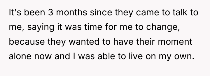 It's been 3 months since they came to talk to...