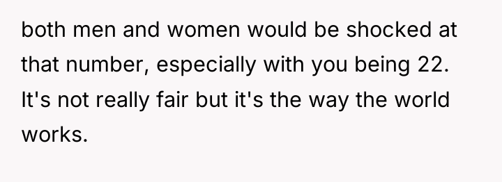 both men and women would be shocked at that number,...