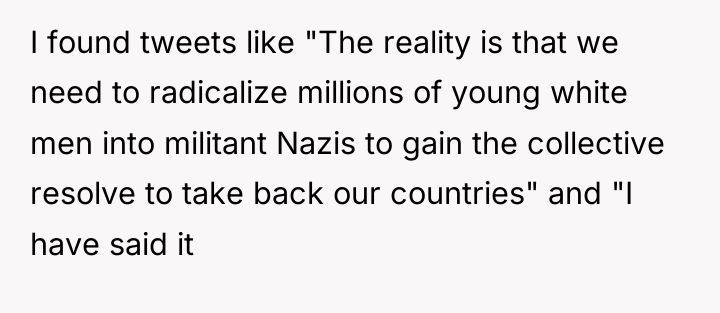 I found tweets like "The reality is that we need...