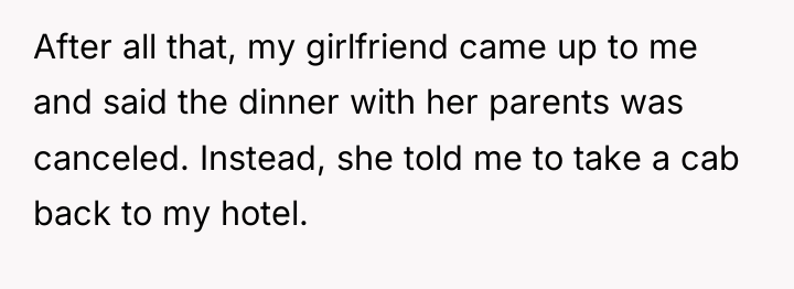 After all that, my girlfriend came up to me and...