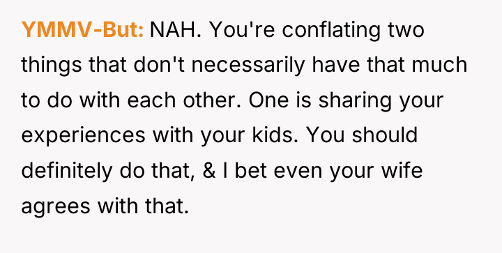 YMMV-But NAH. You're conflating two things that don't necessarily have...