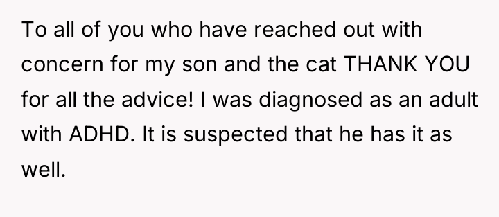 To all of you who have reached out with concern...