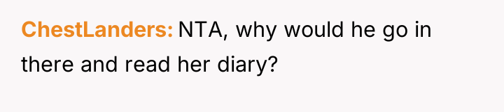 ChestLanders NTA, why would he go in there and read...