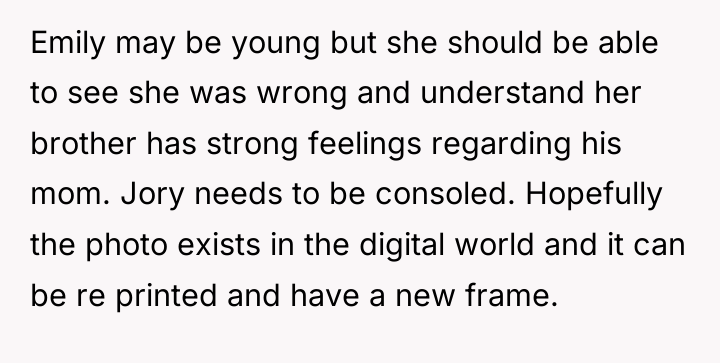 Emily may be young but she should be able to...