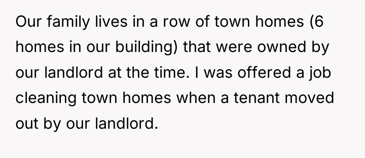 Our family lives in a row of town homes (6...