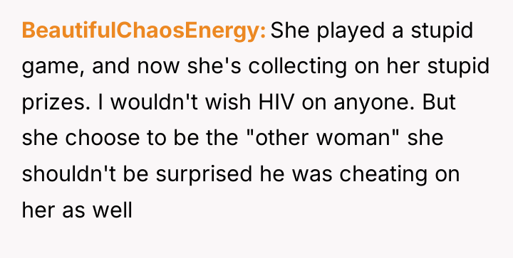 BeautifulChaosEnergy She played a stupid game, and now she's collecting...