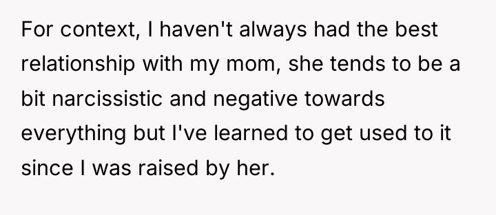 For context, I haven't always had the best relationship with...