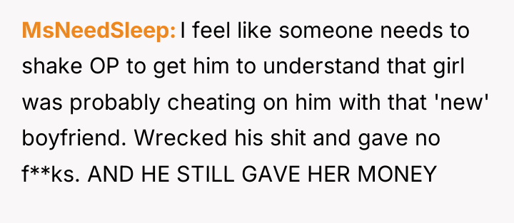 MsNeedSleep I feel like someone needs to shake OP to...