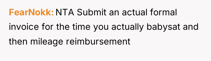 FearNokk NTA Submit an actual formal invoice for the time...