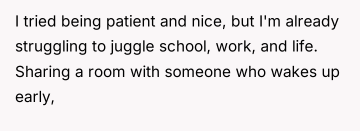 I tried being patient and nice, but I'm already struggling...