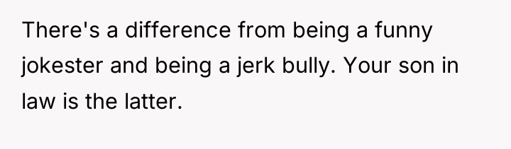 There's a difference from being a funny jokester and being...