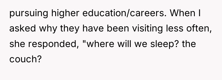 pursuing higher education/careers. When I asked why they have been...
