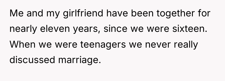 Me and my girlfriend have been together for nearly eleven...