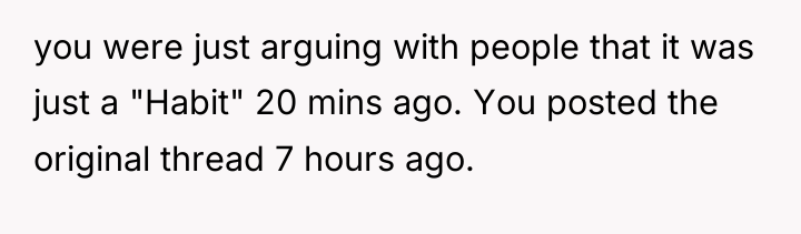 you were just arguing with people that it was just...