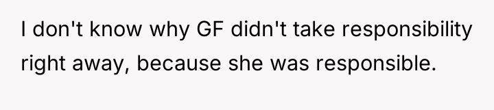 I don't know why GF didn't take responsibility right away,...
