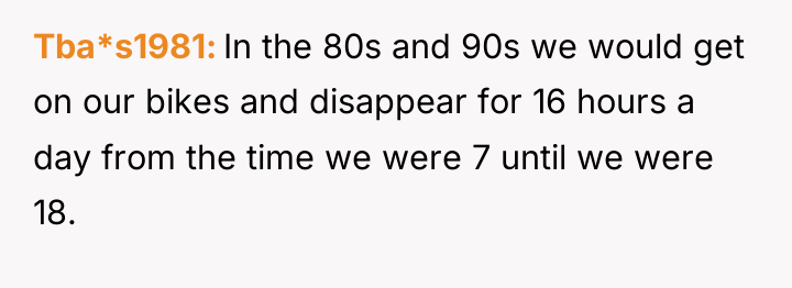 Tba*s1981 In the 80s and 90s we would get on...