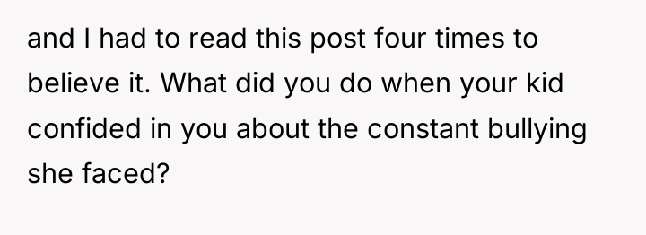 and I had to read this post four times to...