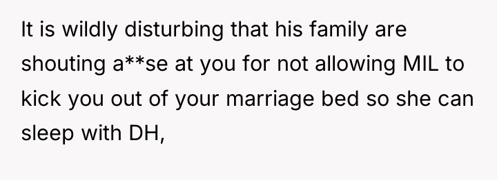 It is wildly disturbing that his family are shouting a**se...