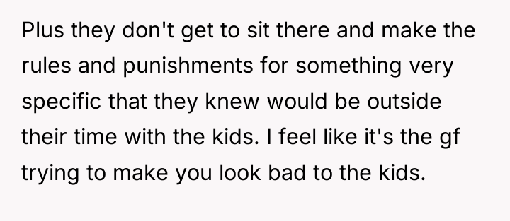 Plus they don't get to sit there and make the...