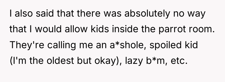I also said that there was absolutely no way that...