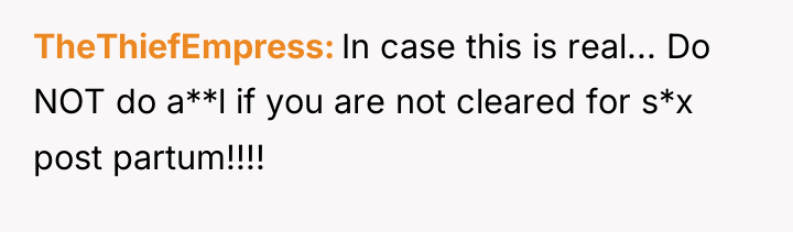 TheThiefEmpress In case this is real... Do NOT do a**l...