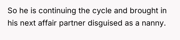 So he is continuing the cycle and brought in his...