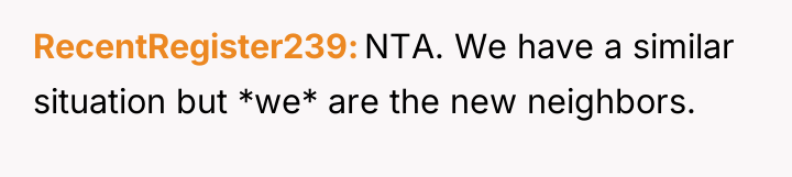 RecentRegister239 NTA. We have a similar situation but *we* are...