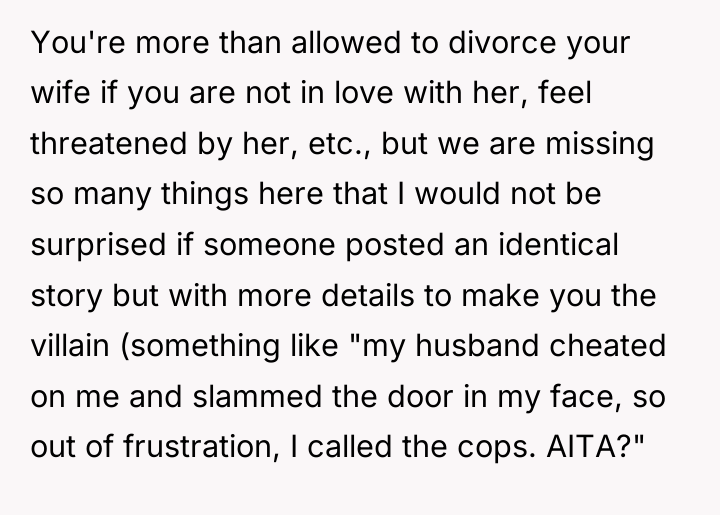 You're more than allowed to divorce your wife if you...