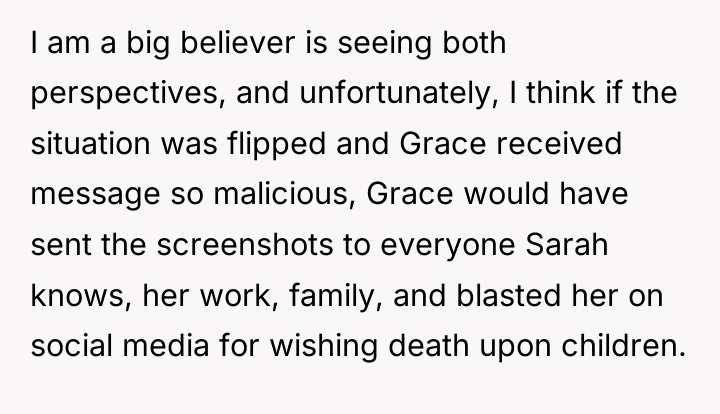 I am a big believer is seeing both perspectives, and...
