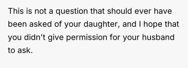 This is not a question that should ever have been...