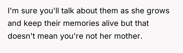 I'm sure you'll talk about them as she grows and...