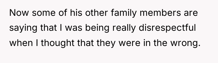 Now some of his other family members are saying that...