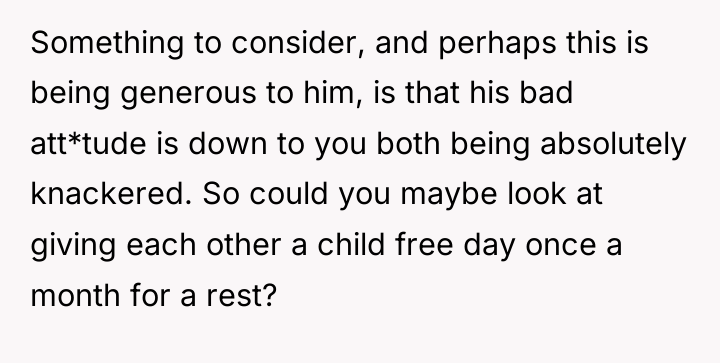 Something to consider, and perhaps this is being generous to...