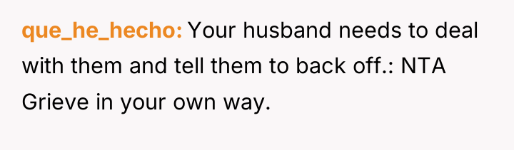 que_he_hecho Your husband needs to deal with them and tell...