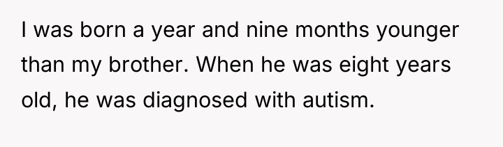 I was born a year and nine months younger than...