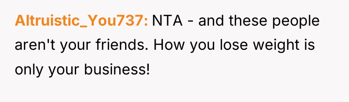 Altruistic_You737 NTA - and these people aren't your friends. How...