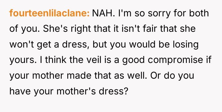 fourteenlilaclane NAH. I'm so sorry for both of you. She's...