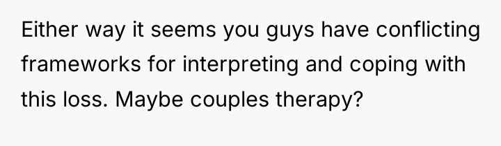 Either way it seems you guys have conflicting frameworks for...