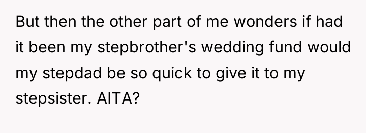 But then the other part of me wonders if had...