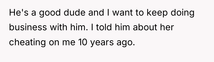 He's a good dude and I want to keep doing...