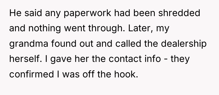 He said any paperwork had been shredded and nothing went...