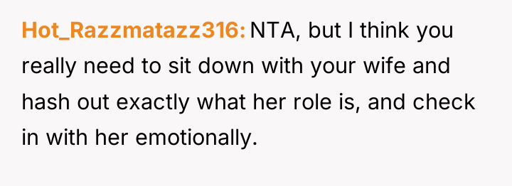 Hot_Razzmatazz316 NTA, but I think you really need to sit...