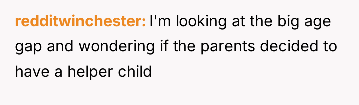 redditwinchester I'm looking at the big age gap and wondering...