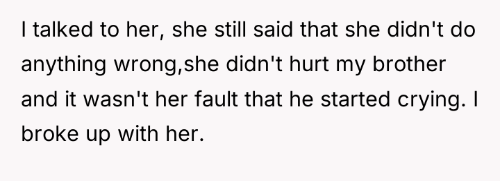I talked to her, she still said that she didn't...