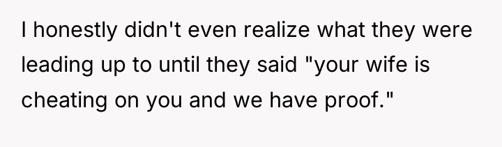 I honestly didn't even realize what they were leading up...